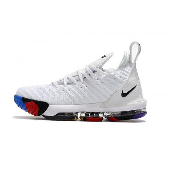 Nike LeBron 16 White Multi-Color Size Shoes
